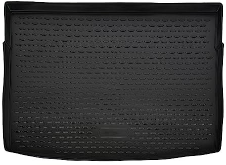 J&J AUTOMOTIVE | Alfombrilla de goma para maletero compatible con Golf 8 a partir de 2019, (hatchback), antideslizante, inodora