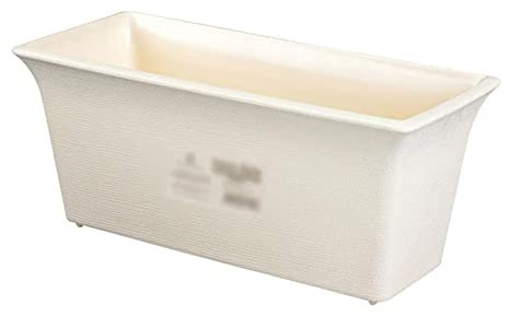 Maceta Colgante para balcón Simplicidad Decoración de Escritorio Plantas en macetas Macetas de plástico rectangulares (Blanco 56,42 * 19 * 17CM)