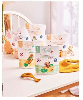 HAPPYLAL BABY, Lot Box Repas Halal pour Bébé, Dès 9 Mois, Fabrication France (15 Sachets)