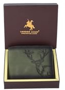 LONDON ALLEY ELK BARNISHED Geldbörse, Barnished Vintage Green, Zeitgenössisch