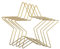 Undres 5 Stück Metallring Stern, metallsterne, Deko Stern, metallsterne zum hängen, für Festtagsdekoration, Hochzeitsdekoration, DIY-Traumfänger und Verschiedene andere DIY-Projekte. (Gold, Ø200 mm)