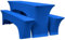 YMHPRIDE 3er-Set Elastische Biertischhussen, Blau Bierbankhusse und Tischdecken, 50 cm Tischbreite, Bierzeltgarnituren 220 x 50 x 70 cm für Gartenbankett-Gartenmöbel.（3 Packungen）