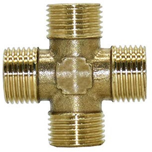 Raccord de tuyau fileté en laiton, connecteur réducteur de douille en laiton, rallonge de connecteur de réparation de tuyau, filetage mâle en laiton, joint transversal de plomberie de 1/2 pouce, colle