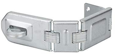 THIRARD - Porte Cadenas - Acier Renforcé Cémenté - Verrouillage Efficace - Protection Optimale - Pour Portes Coulissantes - Recouvrement des Vis - Longueur 200 mm - Gris