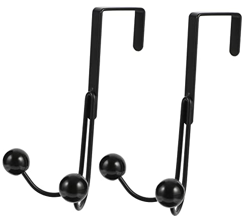 Patères Portemanteaux, 2Pcs Organisateurs De Porte À Double Crochet Sur Le Support De Rangement De Porte Porte-Serviettes De Porte De Cuisine Pour Salle De Bain Porte-Serviettes Porte-Serviettes C
