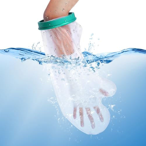 MAMIELIZ Protector Escayola Brazo Adulto, Funda Escayola Impermeable Brazo, Funda Brazo Escayolado Adulto Reutilizable para Mantener Seco al Ducharse o Bañarse