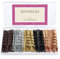 JASVERLIN 2'' 250 Stück Bobby Pins Schwarz Braun Blond Silber Kit Set, Haarnadeln für Brötchen Dekorative Bulk Curved Sicherer Halt Updo Hair Styling Zubehör Frauen Mädchen (5cm)