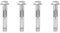 Leliafleury M6*80 Expansion Screw Bolts 4Pcs Stainless Steel Anchor Bolts External Hex Nut Expansion Sleeve for Wall Brick Concrete Masonry Fixings