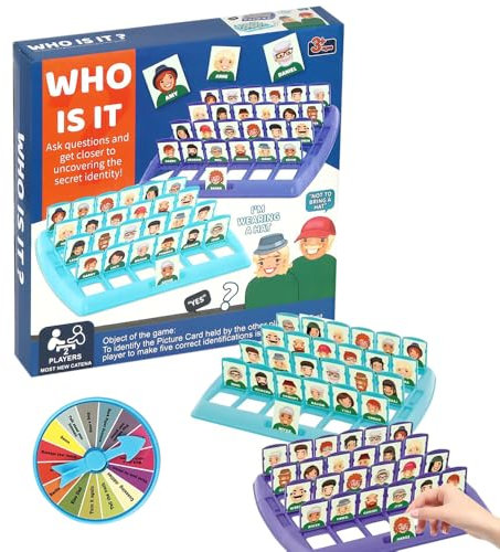 Aiareozy Wer ist es Lustiges Ratespiel Brettspiel, Wer Bin Ich Spiel, Family Erraten Spiele, Wer ist es Spiel, Guess What Spiel, Smart Games, Guess Game für Family Eltern Kinder Party