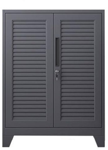 Armoire de rangement d'extérieur en métal étanche avec porte verrouillable - Abri de jardin fonctionnel pour terrasse, bureau, salle de classe, entrepôt