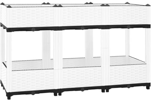 FSJIELW Home & Garden-Hochbeet 120x40x71cm Polypropylen-Möbelwahl