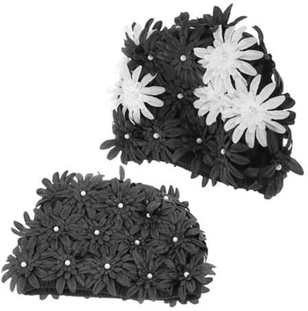 TOYANDONA Gorro De Baño para Mujer Adulta Alta Elasticidad Protege Cabello 2 Unidades