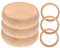 DOITOOL 6 Stück Holzarmband Klein Für Kreisförmige Kunstarmbänder Runder Holzarmreif Bastelzubehör Holzarmband Manschette Selbstbemalte Armbänder Eukalyptus