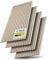 Juskys Wandpaneele Akustik 4er Set 2,88 qm - 120x60 cm, Akustikpaneele - Reduziert Hall & Lärm - Eiche Natur Hell
