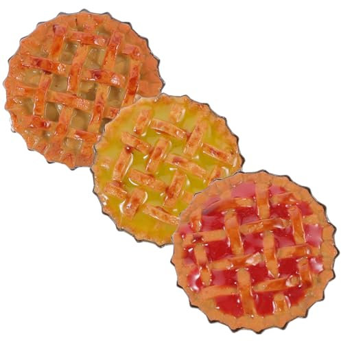 HANABASS 3 Stück Miniaturdessertmodell Mini-Vers Machen es zu Mini-Essen Abgestuft winzig Dessert-Essen-Requisite Dessert Dollhouse Mini Bäckerei Puppenhaus Miniaturkuchen Harz