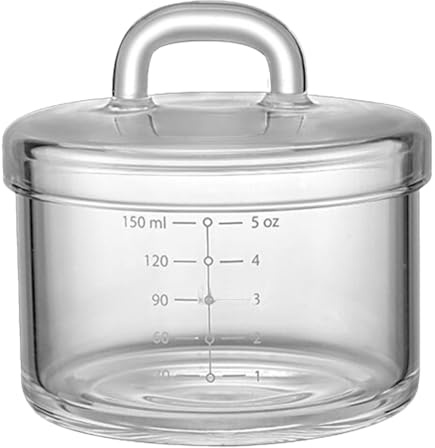 Healifty Food Steam Bowl Glass Complementary Food Bowl for Glass Pudding Preparation Use As Steaming for Healthy Meals for Porridge and Weaning Scenarios