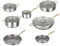 Batteria pentole 12 pezzi Tri - Ply Gold triplo strato