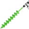 VEVOR Erdbohrer für Bohrmaschine, Ø 100x790 mm Gartenbohrer, kompatibel mit Bohrern mit 20 mm Innendurchmesser, Pfahlbohrer, Durchlässenbohrer, Grabungswerkzeug zum Pflanzen und Bohren