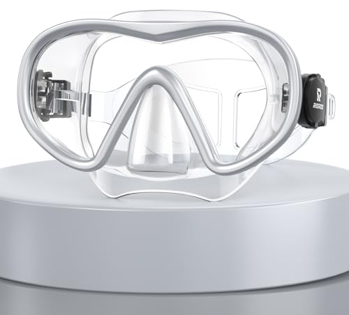 RIOROO Taucherbrille Erwachsene Teenager | Wasserdichte Tauchmaske Anti-Fog Anti-Leck aus Gehärtetem Glas, Schnorchelmaske für Herren Damen.