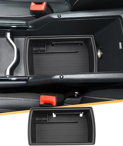 YEE PIN Mittelkonsole Aufbewahrungsbox Kompatibel mit VW Tiguan 3 iii 2024 2025 2026, Mittelarmlehne Handschuhfach Organizer Tray mit Rutschfester Matte, für Tiguan 3 R-Line Zubehör