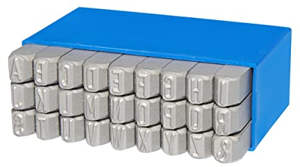 GRAVUREM-S Standard Schlagbuchstaben Schlagstempel, Prägestempel, Einschlagbuchstaben - Buchstaben A-Z,& / 10mm