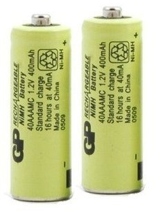 Qualitätsakku von GP - Akku zu Hagenuk Schnurlos Telefon Classico 2 x 1.2V 400mAh NiMH (2 Stück)