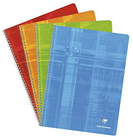 Clairefontaine - 8341 - 118276 Metric - Cahier reliure spirale - 24 x 32 cm - 100 pages - 90 g