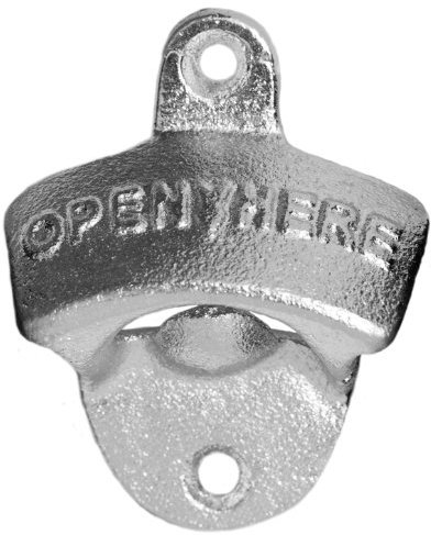 Flaschenöffner (Bottle Opener) aus Metall zum Anbringen an die Wand