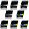 40 Druckerpatronen für CANON PIXMA IP7200 IP7250 IX6800 IX6850 MG5400 MG5450 MG5500 MG5550 MG5600 MG5650 MG5655 MG6300 MG6350 MG6400 MG6450 MG6600 MG6650 MX720 MX725 MX920 MX925 etc. mit Chip, kompatibel zu CANON PGI550 CLI551