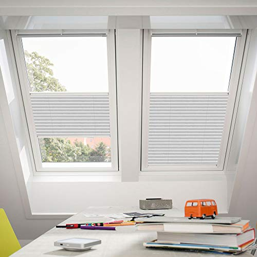 Orignal VELUX Plissee / Faltstore FHL P06 1256S / Bedienart : Manuell / Farbe : Dekor Klassik Weiß / Fenstergröße : P06 / Fenstertypen : GGU, GGL, GPU, GPL, GHU, GHL, GTU, GTL, GXU, GXL _16720