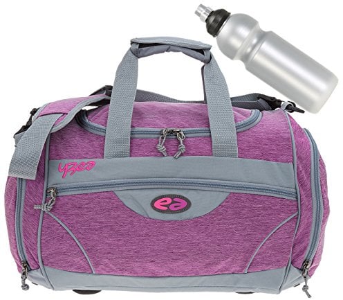2 Teile Set: YZEA Sporttasche Sports Large by Take it Easy 29016 + Trinkflasche CO2 (CHILL 634 (violett Melange))