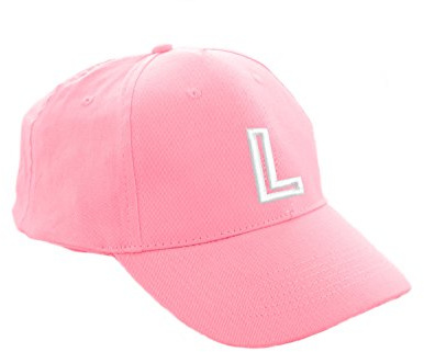 morefaz Unisex Jungen Mädchen Mütze Baseball Cap Rosa Marineblau Hut Kinder Kappe Alphabet A-Z TM