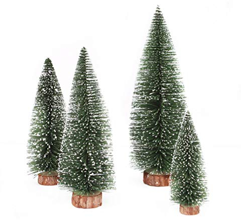 carol -1 Mini Weihnachtsbaum Künstlich Miniatur Tannenbaum Grün Mini Christbaum Tree Klein Weihnachtsdeko Figuren, Mini Weihnachtsbaum Tannenbaum Deko, Christbaum Grün Tannenbaum Künstliche Tanne
