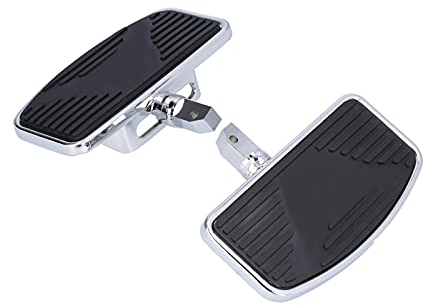 Aramox Marchepieds Arrière de Moto, Repose-pieds VTT Repose-pieds Arrière Passager pour Plancher de Moto Kit de Pédales en Acier Métal Lourd + Caoutchouc pour VTX1300 VTX1800