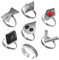 嘉信誉 Genshin Impact Metallringe Einstellbare öffnen Von Anime Charakter Metallringen RingeCosplay Hu Tao