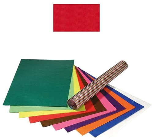 NEU Transparentpapier/Drachenpapier, 35x50 cm, 25 Bogen, Rot