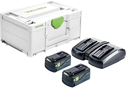 Festool Energie-Set SYS 18V 2x5,2/TCL 6 DUO (mit Akkupacks BP 18 Li 5,2, Schnellladegerät), im Systainer