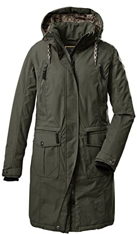 G.I.G.A. DX (GIGEQ) Damen Casual Funktionsmantel mit abzippbarer Kapuze GW 47 WMN CT, oliv, 34, 38720-000