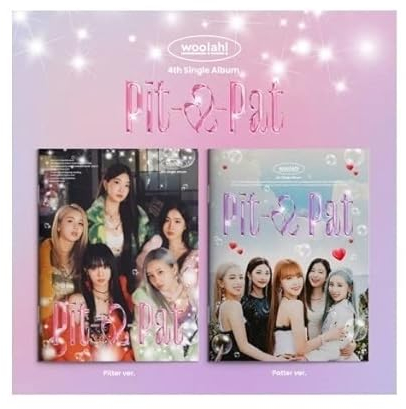 woo!ah! - 4th Single Album [Pit-a-Pat] CD+Folded Poster (Pitter+Patter ver. SET/CD Only, No Poster)