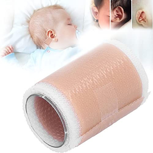 ANKROYU Corrector de Orejas para Bebés, Parche de Gel de Silicona para Corrección de Orejas, 4 x 50 cm, Cinta Suave para Corregir Orejas Prominentes en Bebés y Niños