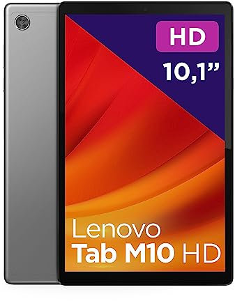 Lenovo Tab M10 Seconda Generazione, Display 10.1 HD, 4G LTE, RAM 3GB, Memoria 32GB, Tablet Android 11, Iron Grey, Esclusiva Amazon, Alimentatore