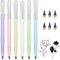 AUAUY 6PCS Tintenlose Bleistifte Ewiger, Infinity Pencil mit 6Austauschbarem Wechselkopf Wiederverwendbarer Everlasting Löschbarer Tragbarer Bleistift für Schreiben Zeichnen Studenten Heim Büro Schule