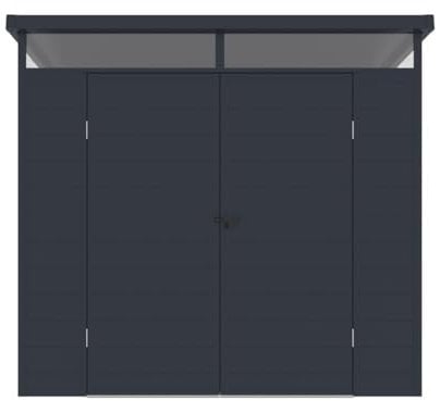 Vente-unique - Abri de Jardin en résine Gris Anthracite 4,57 m² avec Plancher - MINARO