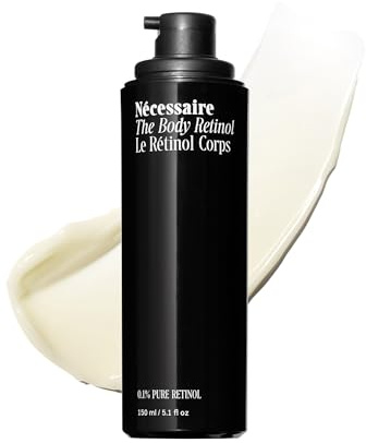 Nécessaire The Body Retinol - Firming Repair Serum + Retinol Body Lotion For Women & Men. Wrinkle + Line Prevention. 0.1% Pure + 10% AHA Crepey Skin Treatment. 5.1 oz