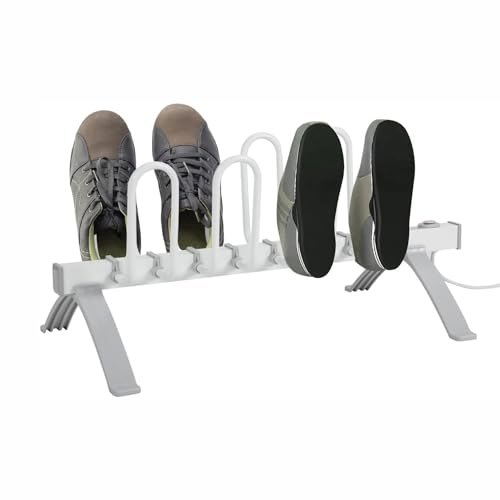 Sèche-Bottes À Chaussures, Sèche-Gants Mural en Alliage D'aluminium, Étagère À Chaussures Électrique, Sèche-Chaussures De 80 Watts pour 4 Paires De Chaussures pour Chaussures, Gants, Bottes De Ski