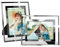 PETAFLOP Cadre Photo 9x13 cm, Cadre en Verre Lot de 2 à Poser sur Table ou Mural