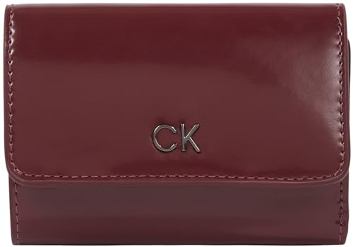 Calvin Klein CK DAILY SM TRIFOLD W/ZIP_SHINY Dreifach Faltbrieftasche Damen, Lila (Oxblood), OS