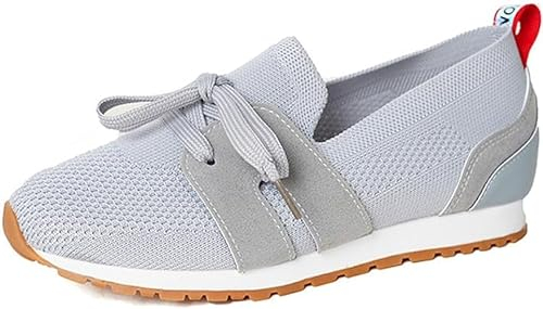 IFFANY Atmungsaktive, Fliegende, gewebte orthopädische Turnschuhe für Damen, rutschfeste, leichte Turnschuhe, Bequeme orthopädische Schuhe mit Mesh-Luftpolster für ältere Menschen
