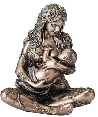 SIGNES GRIMALT Figur aus Kunstharz, Gaia, Mutter und Kind, Höhe 11 cm, TISG33923A