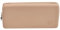 Anseom Zip Makeup Bag for Travel Portable Silicone Cosmetic Bag Anti-Drop Make Up Brushes Holder Bag Multi-Purpose Cosmetic Pouch for Travel (Khaki)